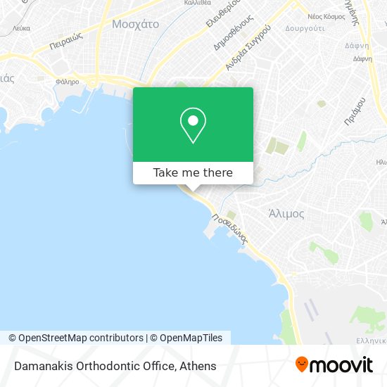 Damanakis Orthodontic Office map