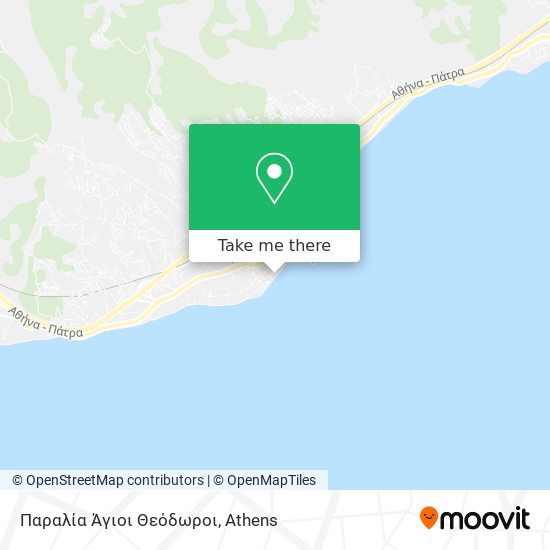 Παραλία Άγιοι Θεόδωροι map