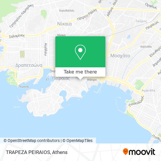 TRAPEZA PEIRAIOS map