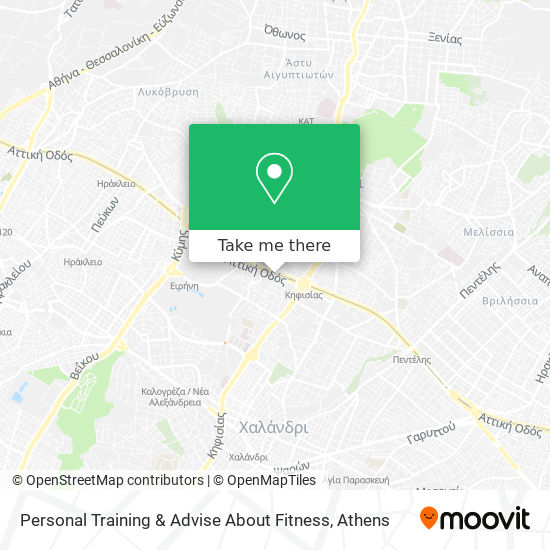 Personal Training & Advise About Fitness map