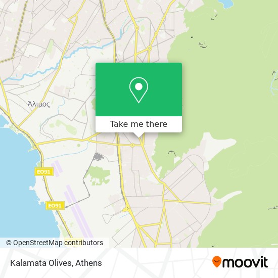 Kalamata Olives map