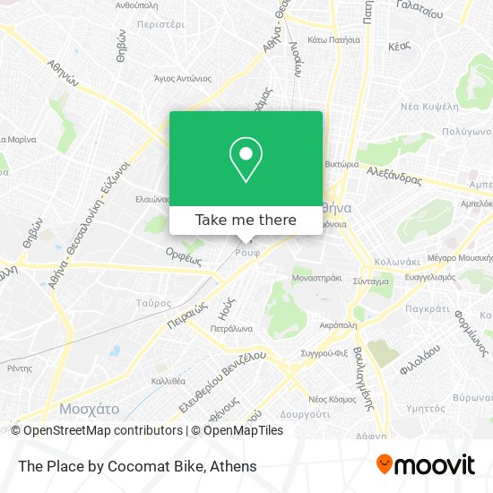 The Place by Cocomat Bike map