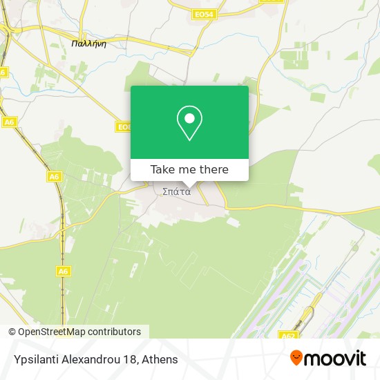 Ypsilanti Alexandrou 18 map