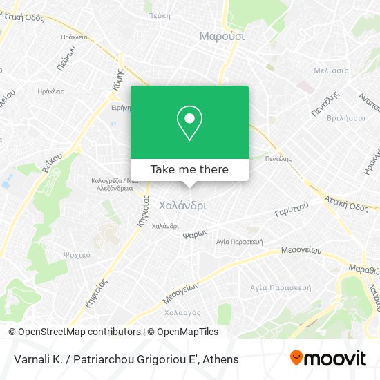 Varnali K. / Patriarchou Grigoriou E' map
