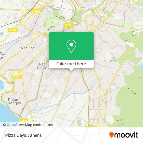 Pizza Days map