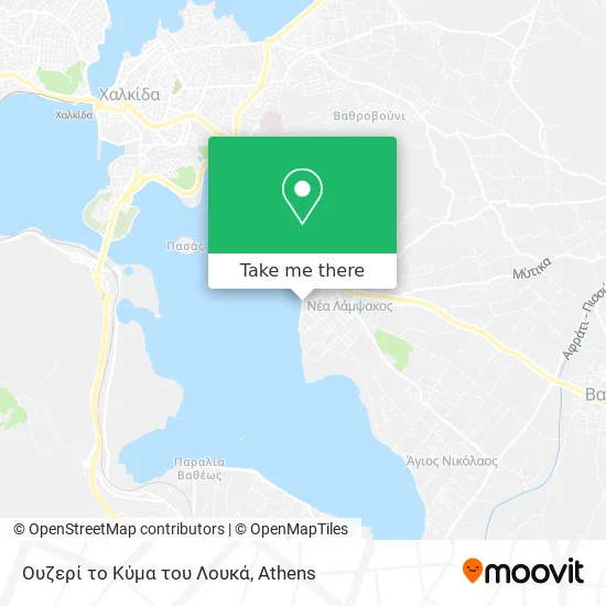 Ουζερί το Κύμα του Λουκά map