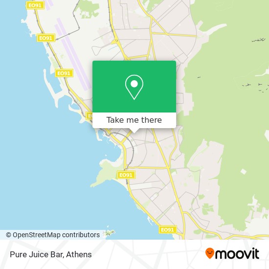 Pure Juice Bar map