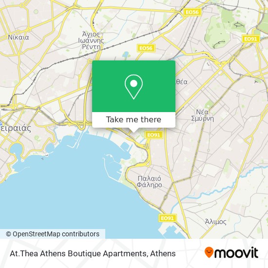 At.Thea Athens Boutique Apartments map