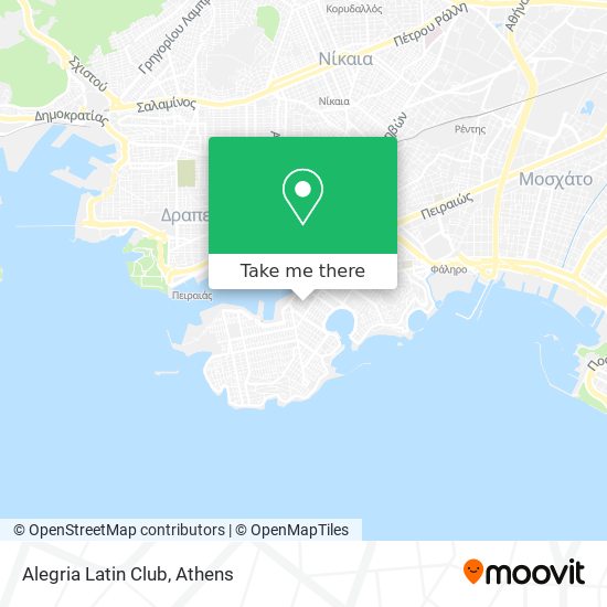 Alegria Latin Club map