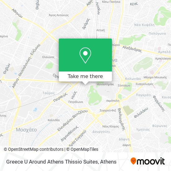 Greece U Around Athens Thissio Suites map