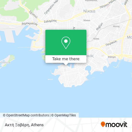 Ακτή Ξαβέρη map