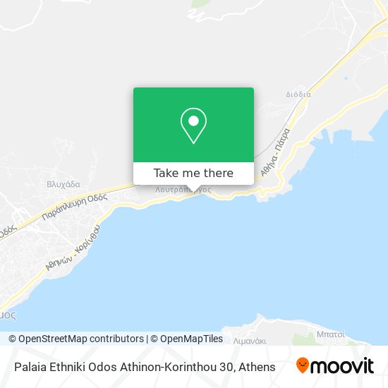 Palaia Ethniki Odos Athinon-Korinthou 30 map