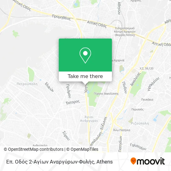 Επ. Οδός 2-Αγίων Αναργύρων-Φυλής map