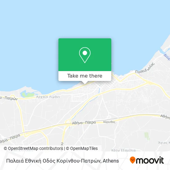Παλαιά Εθνική Οδός Κορίνθου-Πατρών map