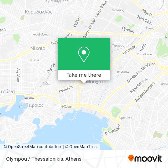 Olympou / Thessalonikis map