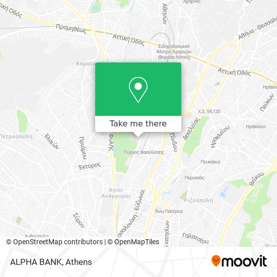 ALPHA BANK map