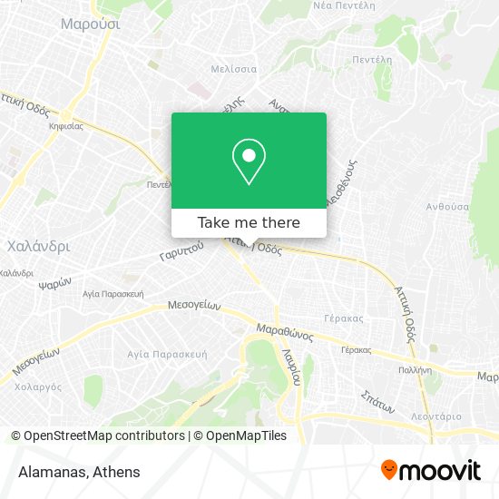 Alamanas map