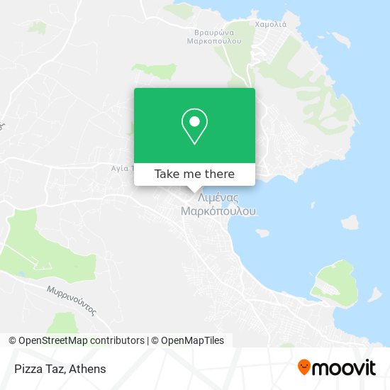 Pizza Taz map