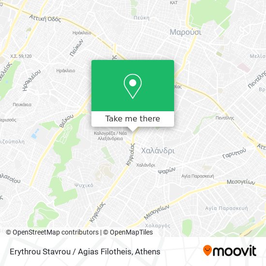 Erythrou Stavrou / Agias Filotheis map