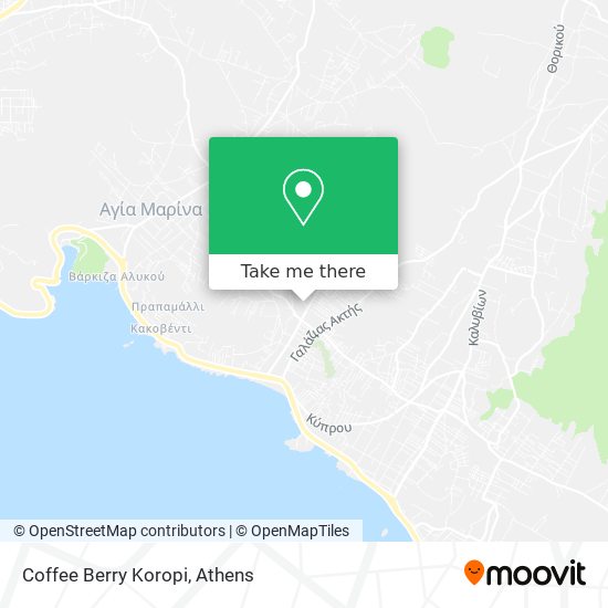 Coffee Berry Koropi map