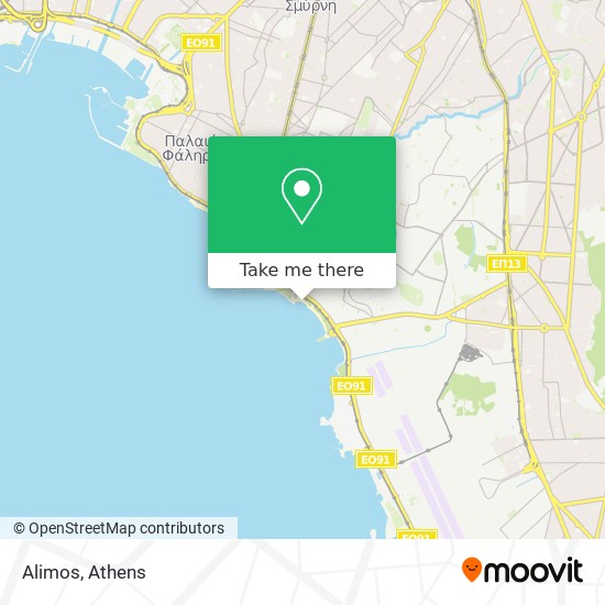 How to get to Alimos in Athens by Bus, Subway, Light Rail or Trolleybus