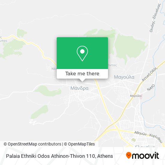 Palaia Ethniki Odos Athinon-Thivon 110 map