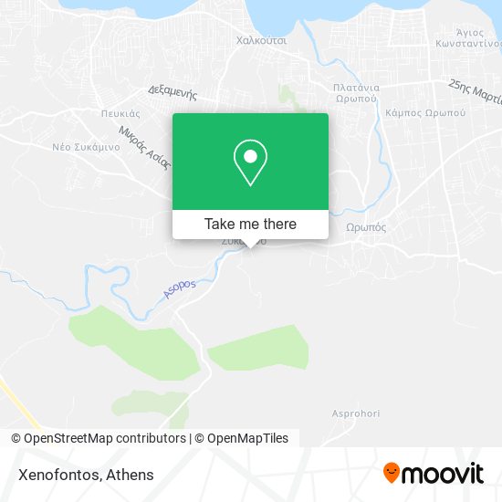 Xenofontos map