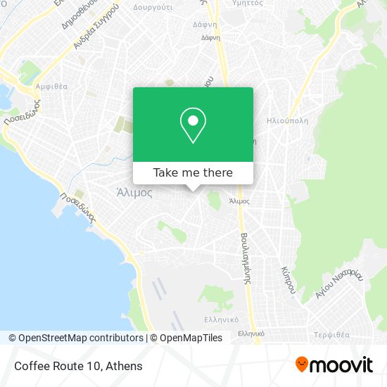 Coffee Route 10 map