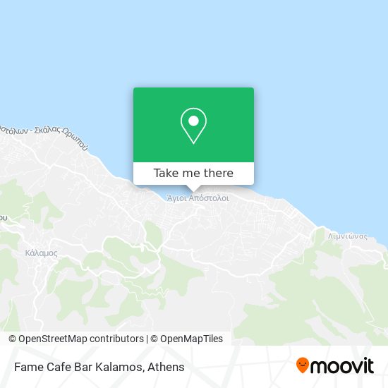 Fame Cafe Bar Kalamos map