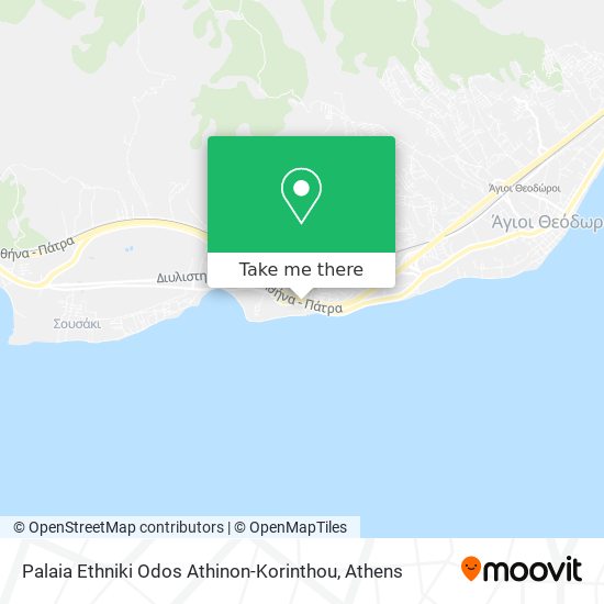 Palaia Ethniki Odos Athinon-Korinthou map