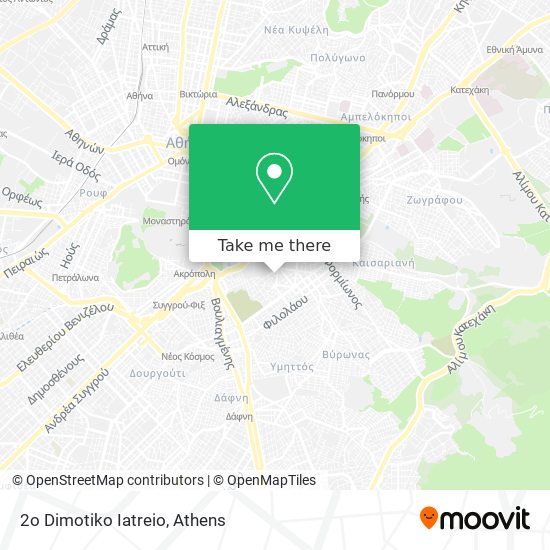 2o Dimotiko Iatreio map