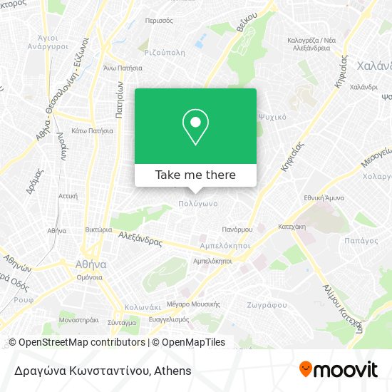 Δραγώνα Κωνσταντίνου map