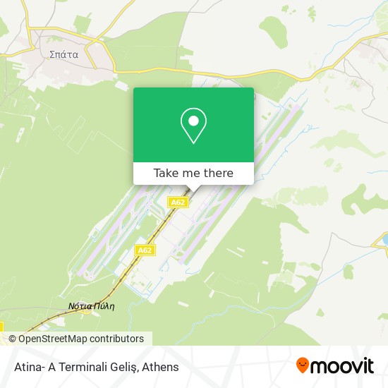 Atina- A Terminali Geliş map