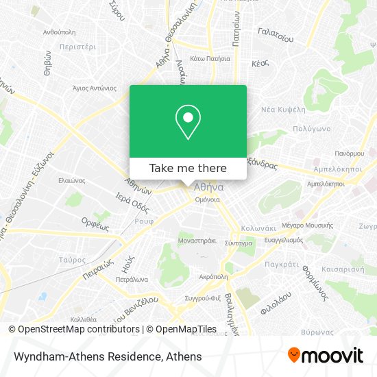 Wyndham-Athens Residence map