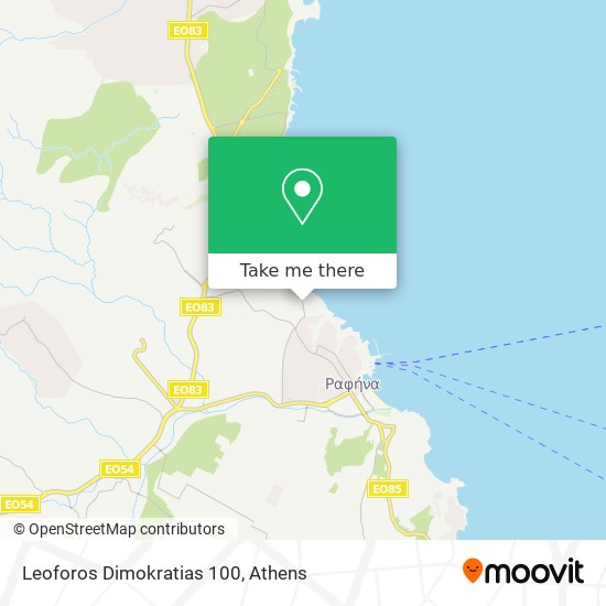 Leoforos Dimokratias 100 map