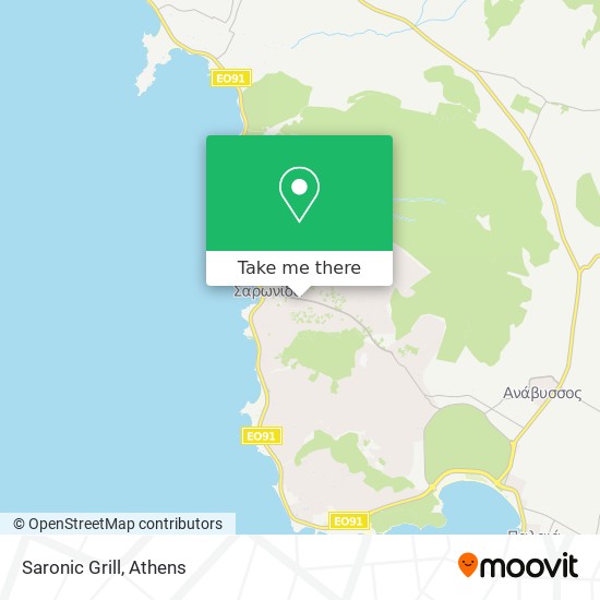 Saronic Grill map