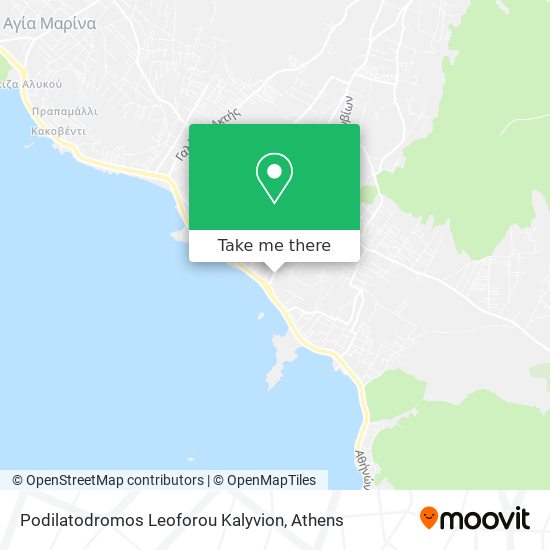 Podilatodromos Leoforou Kalyvion map