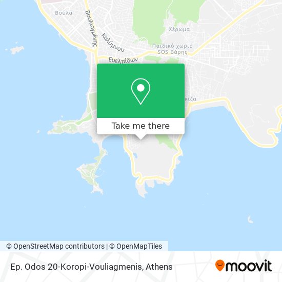 Ep. Odos 20-Koropi-Vouliagmenis map