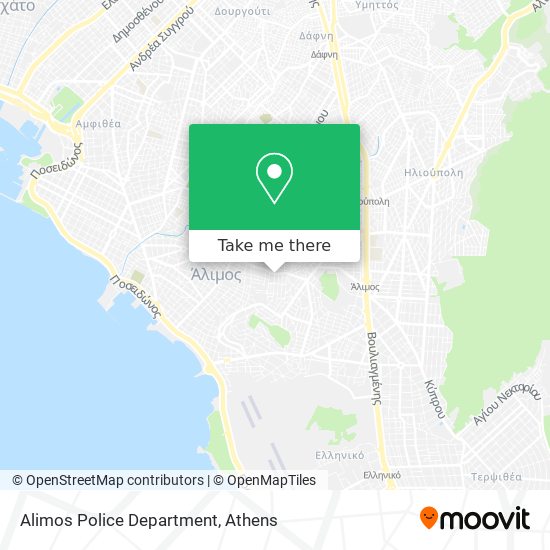 Alimos Police Department map