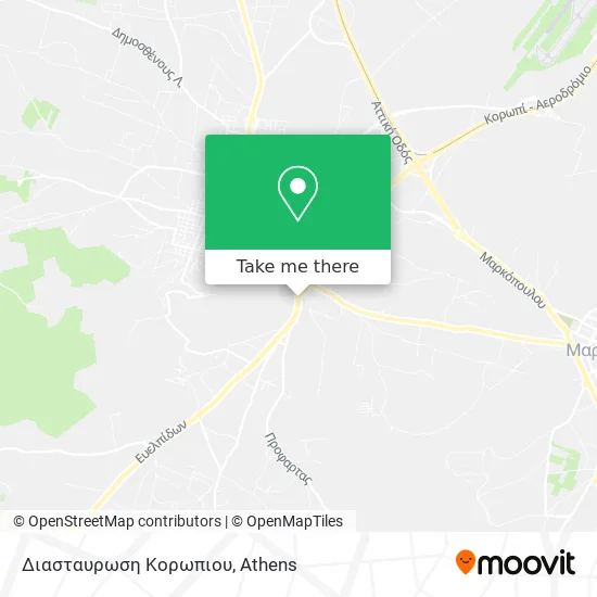 Διασταυρωση Κορωπιου map