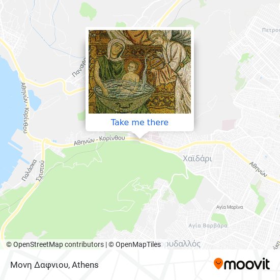 Μονη Δαφνιου map