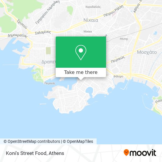 Koni's Street Food map