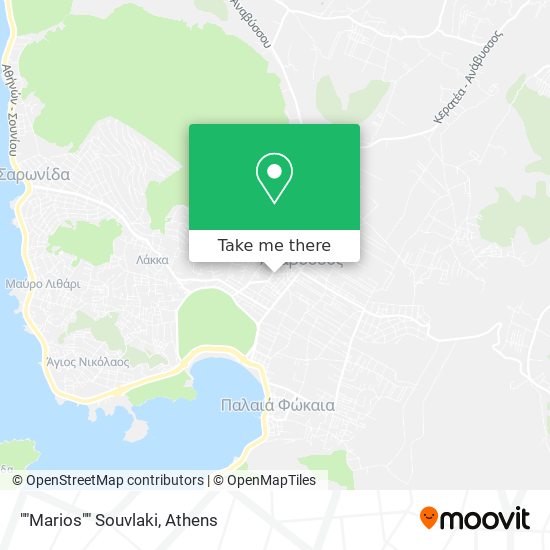 ""Marios"" Souvlaki map