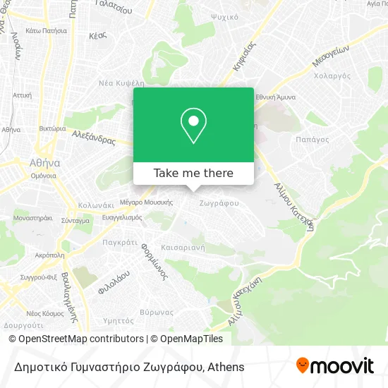Δημοτικό Γυμναστήριο Ζωγράφου map