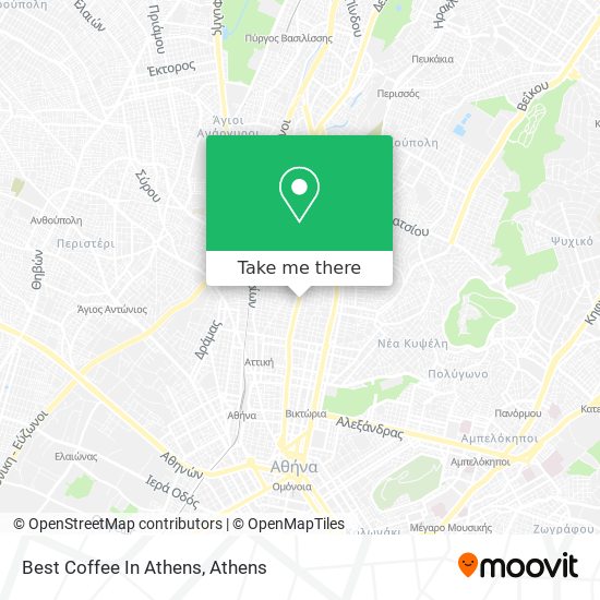 Best Coffee In Athens map
