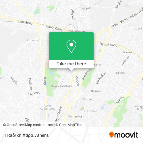 Παιδικη Χαρα map