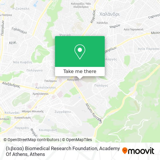 (Ιιβεαα) Biomedical Research Foundation, Academy Of Athens map