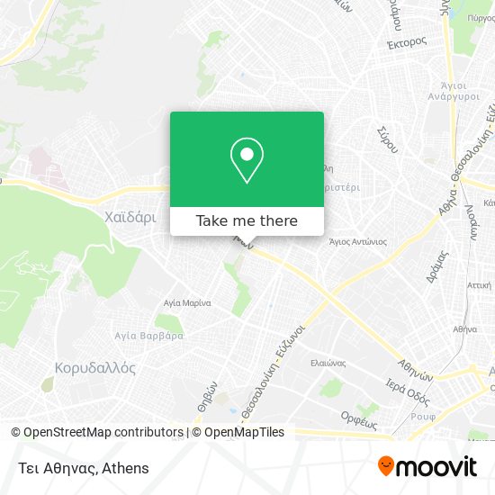 Τει Αθηνας map