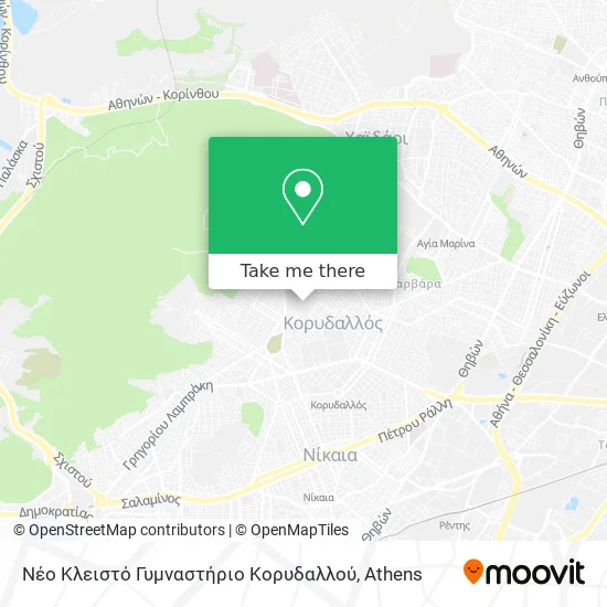 Νέο Κλειστό Γυμναστήριο Κορυδαλλού map