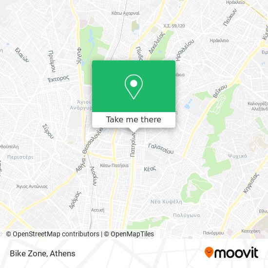 Bike Zone map